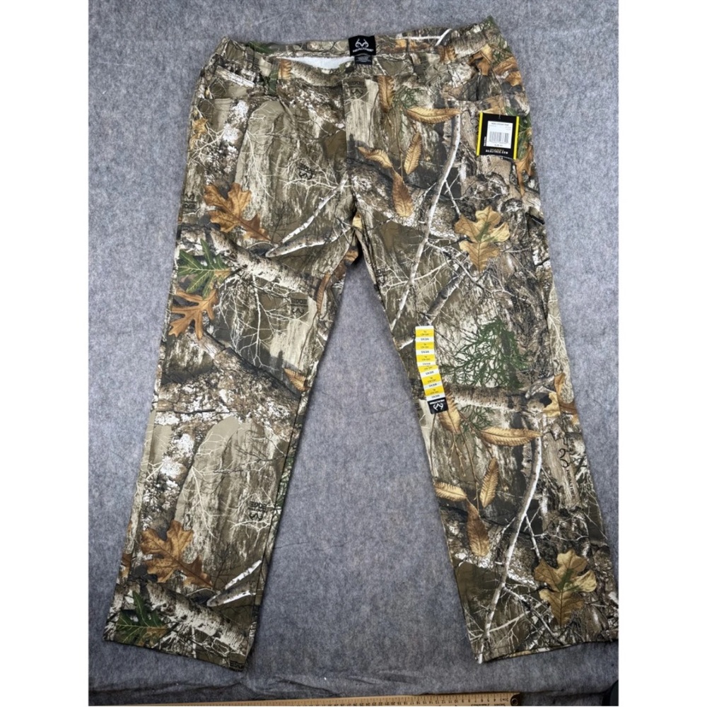 Realtree Flex Pants‎ Men's XL(40-42) Brown Camouflage Straight 5-Pockets Hunting